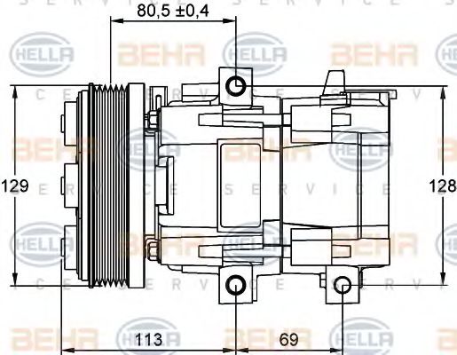 Κομπρεσερ Αircondition Ford MONDEO I Hatchback