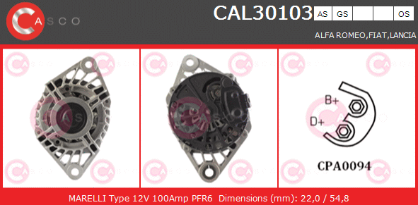 Δυναμος Alfa Romeo 147