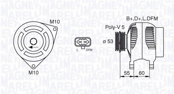 Δυναμος Opel Meriva